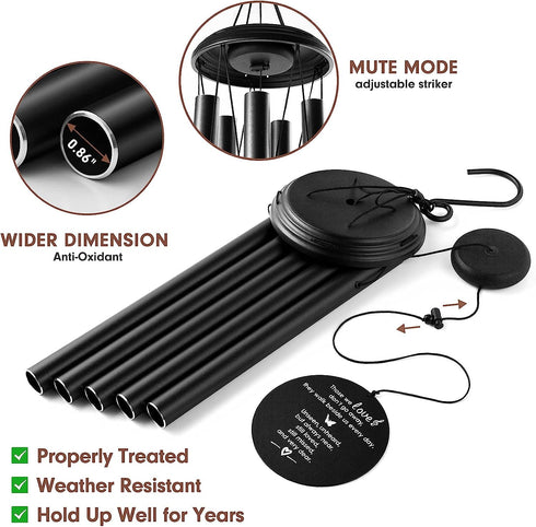 Sympathy Wind Chimes for Loss of Loved One , Loss of Father Mother Bereavement/Sympathy/Memorial Gift for Remembrance